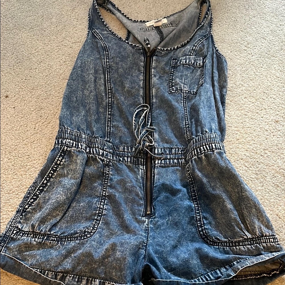 Denim Blue Women's Romper - FOREVER 21